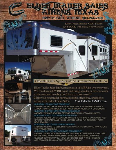 Elder Trailer Sales advertisement flyer