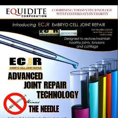 Equidite ECJR joint repair product advertisement