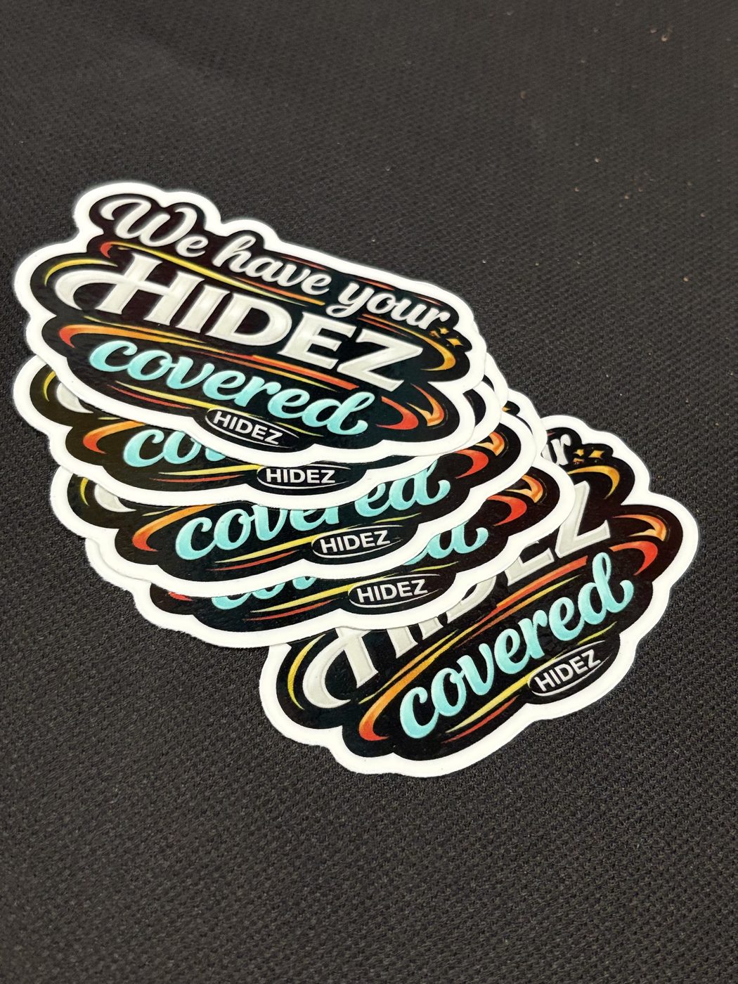 Hidez sticker print proof